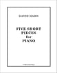 Five Short Pieces for Piano piano sheet music cover
